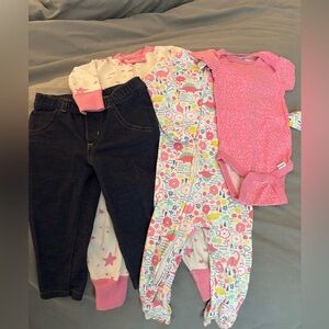 Colorful 12 Month Baby Girl Clothing bundle GUC